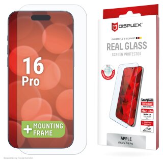 DISPLEX Real Glasschutzfolie für iPhone 16 Pro