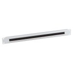 19" 1HE Kabeldurchfhrung mit Brstenleiste, RAL7035