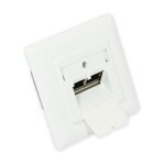Netzwerkdose Cat. 6, 2xRJ45, geschirmt, UP,...