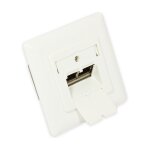 Connections Netzwerkdose Cat. 6A, 2xRJ45, geschirmt, UP,...