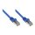 RNS® Patchkabel mit Rastnasenschutz, Cat. 5e, SF/UTP, PVC, 100MHz, blau, 0,15m, Good Connections®
