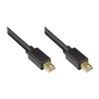 Connections Anschlusskabel Mini DisplayPort 1.1, Stecker beidseitig, vergoldet, schwarz, 5m