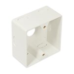 Aufputzgehäuse, 80x80x40mm, perlweiß RAL1013,...