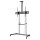 Manhattan 462563 TV-Wagen 60-100" 80kg VESA 1000x600 neigbar Kamera-/AV-Ablage Rollen Silver Black