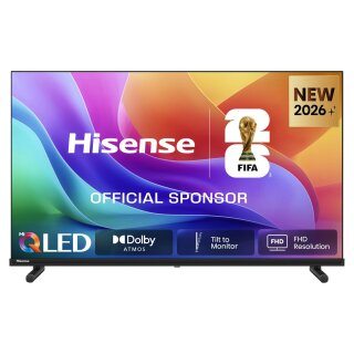 100,0cm/40" (1920x1080) Hisense 40A59S Smart TV FHD Hi-QLED 9,5ms 60Hz HDMI USB LAN HDR VESA WiFi Black