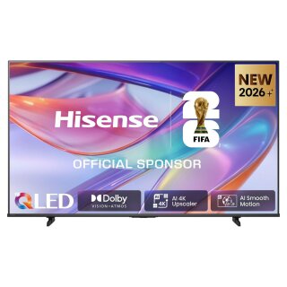 126,0cm/50" (3840x2160) Hisense 50E7S Smart TV 4K Hi-QLED 9,5ms 60Hz HDMI USB LAN HDR VESA WiFi Bluetooth Black
