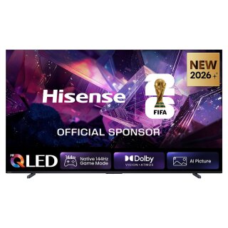 253,0cm/100" (3840x2160) Hisense 100E7DS PRO Smart TV 4K Hi-QLED 6ms 144Hz HDMI USB HDR WiFi Bluetooth Black/Grey