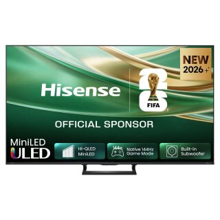 126,0cm/50" (3840x2160) Hisense 50E8S Smart TV 4K ULED 6ms 144Hz HDMI USB HDR WiFi Bluetooth Black/Grey