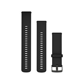 Garmin Ersatzarmband (22 mm), Silikon Schwarz/Schiefergrau