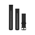 Garmin Ersatzarmband (22 mm), Silikon Schwarz/Schiefergrau