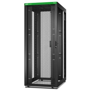 APC Easy Rack 800mm/42HE/1200mm mit Dach, Rollen, Füßen und 4 Halterungen, ohne Seitenteile, Boden, schwarz (ER8220)