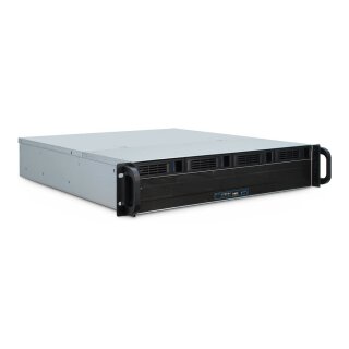 Inter-Tech IPC 2U-2404L SATA (schwarz, 2 Hheneinheiten)