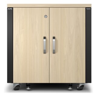 APC NetShelter - Schrank (vertikal) - schallisoliert - AC 100-230 V - Ahorn - 12U - 48.3 cm (19") - TAA-konform - fr P/N