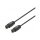 MANHATTAN Toslink Digitales Optisches Audiokabel 2 x Toslink S/PDIF-Stecker 1m vergoldete Kontakte schwarz