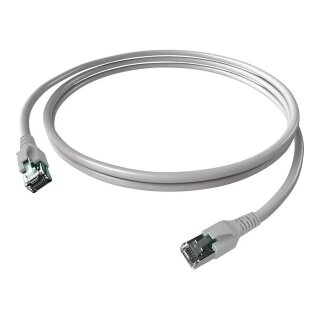 EASYLAN FlexBoot Patchkabel Kat.6A S/FTP grau 0.5m