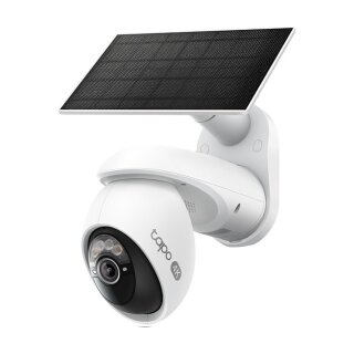 Pan/Tilt Security Camera Kit SPEC:4K 8MP (38402160), 2.4 GHz/5 GHz, 10000mAh rechargeable lithium-ion battery, Solar panel (5.2V, 2.5W)