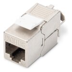 Digitus Keystone CAT6a RJ45 Buchse AWG 22-26 360°...