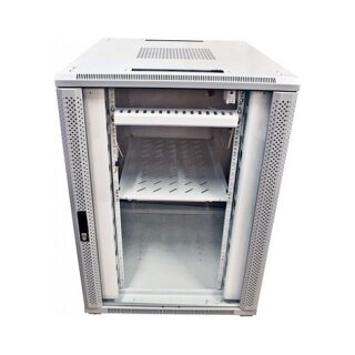ALLNET Netzwerkschrank 19" 32HE B800/T 800mm Glastür Lichtgrau SNB-Serie