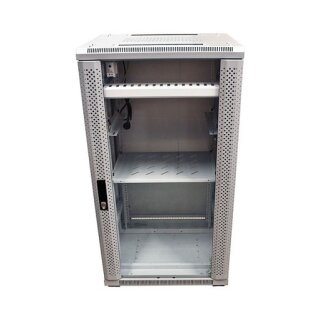 ALLNET Netzwerkschrank 19" 42HE B600/T 900mm Glastür Lichtgrau SNB-Serie