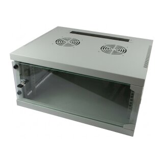 ALLNET Netzwerkschrank 19" 9HE 1-teilig T594/B541mm Lichtgrau SMQ-Serie