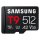 CARD SAMSUNG T9 microSD Speicherkarte 512GB bis zu 200 MB/s Lesen und 130 MB/s Schreiben MB-MH512T/WW
