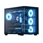 Midi Aerocool P500C-G-BK-v1 (schwarz, Tempered Glass x 3)
