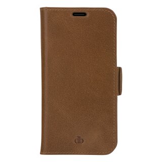 dbramante1928 Copenhagen Slim - Flip-Hlle fr Mobiltelefon - genarbtes Leder - Hellbraun - fr Apple iPhone 13 Pro Max