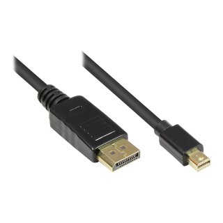 Monitorkabel Mini DisplayPort -> DisplayPort S/S 1,0m schwarz
