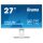 68.5cm/27 (2560x1440) Iiyama XUB2792QSU-W5 27W LCD Business WQHD 5ms HDMI DP 2x USB IPS Speaker QHD White