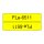 BROTHER Band gelb/schwarz Fhnchen 21x45 (72St./Kassette)