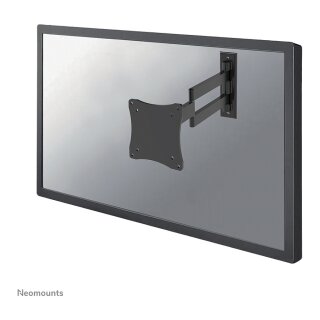 Neomounts FPMA-W830BLACK Wandhalterung mit drei Drehpunkten für Flachbildschirme bis 27" (69 cm).