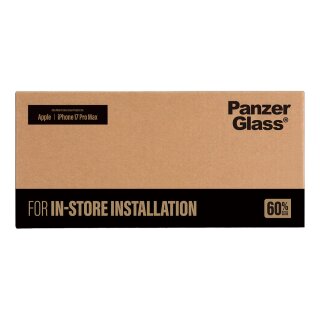 PanzerGlass Screen Protector iPhone 17 Pro Max / Ultra-Wide Fit w. Fastfit installation machine