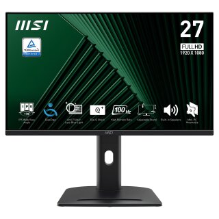 68,6 cm (27") 1920 x 1080 Pixel MSI 9S6-3PC39M-053 16:9 Full HD IPS 4 ms 100 Hz DisplayPort HDMI Pivot Height VESA Speaker