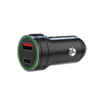 MEDIARANGE Kfz-Ladegerät 1xUSB-A u.1xUSB-C schw....