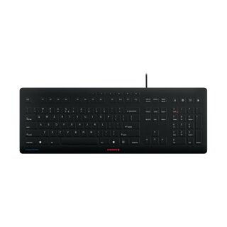 CHERRY STREAM PROTECT KEYBOARD Corded US-Layout schwarz