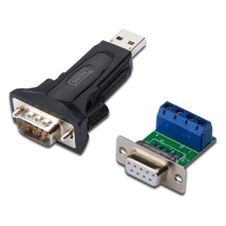 Konverter zu Seriell DIGITUS RS485 inkl. USB A Kabel 80cm USB A M / USB A F