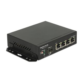 Delock Switch - 4 x 10/100/1000 + 1 x SFP