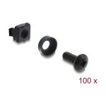 Rack Montage Set für 10? und 19? 100 Stück schwarz