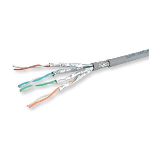 ROLINE S/FTP Kabel, Cat.6A (Class EA), LSOH, Massivdraht, 100 m