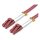 ROLINE LWL-Kabel 50/125m OM4, LC/LC, stahlarmiert, LSOH, violett, 3 m