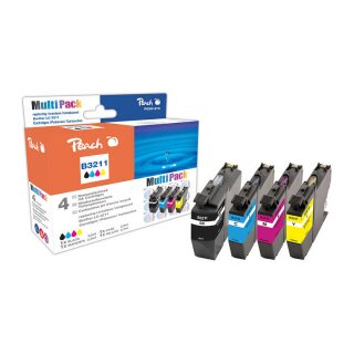 Peach Tinte Spar Pack PI500-273 (kompatibel zu Brother LC-3211)