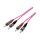 EFB Duplex Patchkabel ST-ST OM4 7,5m LSZH 3mm erikaviolett