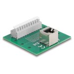 Delock RJ50 Buchse zu Terminalblock mit Drucktaster...