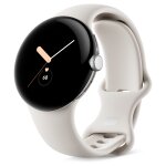 Google Pixel Watch polished silver stainless steel 41mm...