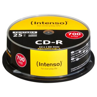 CD-R 700 MB (52fach, 25 Stck)
