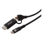 Equip Adapter USB-C->USB-C+HDMI PD100W 4K/ 60Hz 1.00m...
