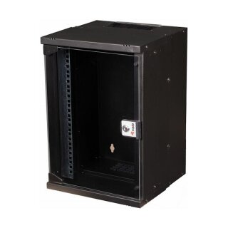 Equip 10" Wandgehäuse Glastür ECO 300x300mm 9U schwarz