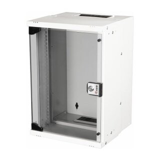 Equip 10" Wandgehäuse Glastür ECO 300x300mm 9U grau