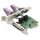 CONCEPTRONIC PCIe1x Card 2xRS232-Seri./1xParal. 2.5Gbps