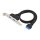 Slotblech 19/20-Pin->2xUSB-A3.0 Bu/Bu schwarz